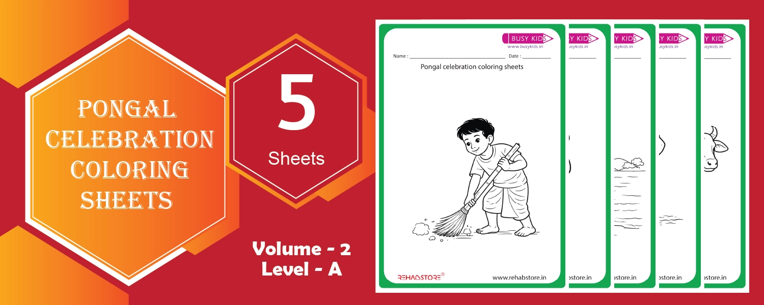 Pongal Celebration Colouring Sheets – Level A (Vol 2)