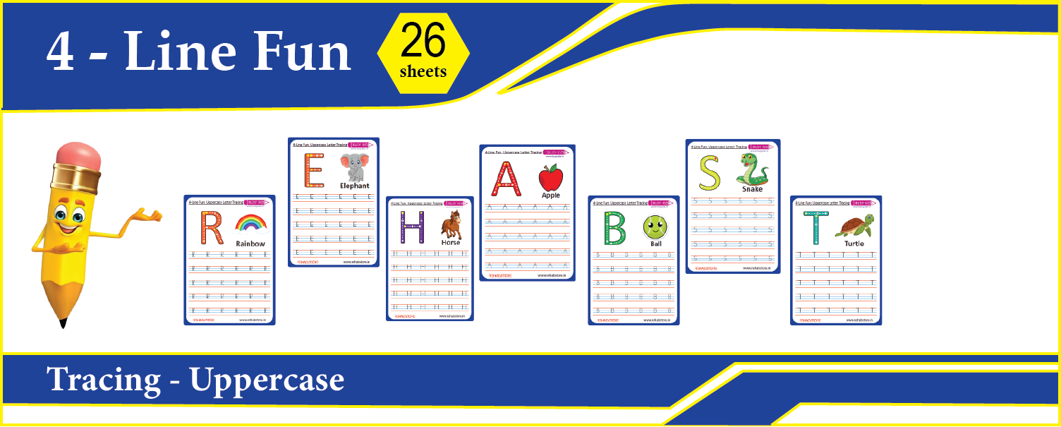 4 Line Fun - Tracing-  Uppercase
