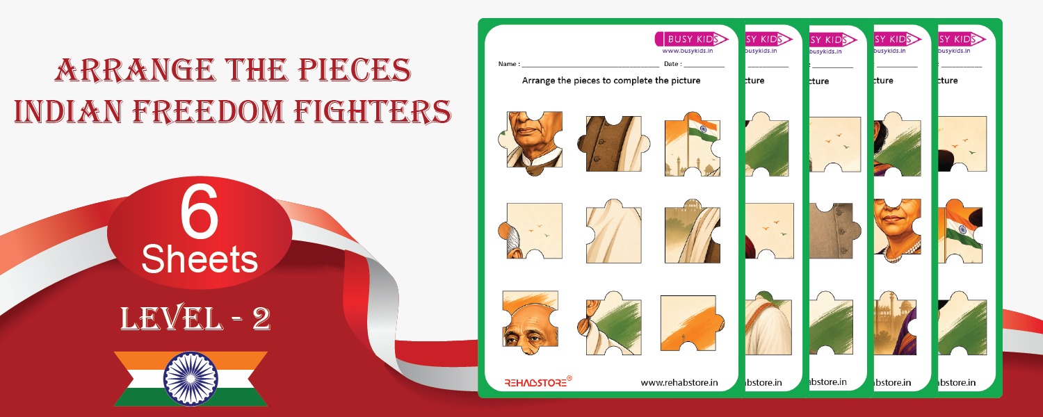Arrange the Pieces Indian Freedom Fighters Level - 2