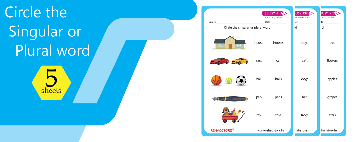 Circle the Singular or Plural Word