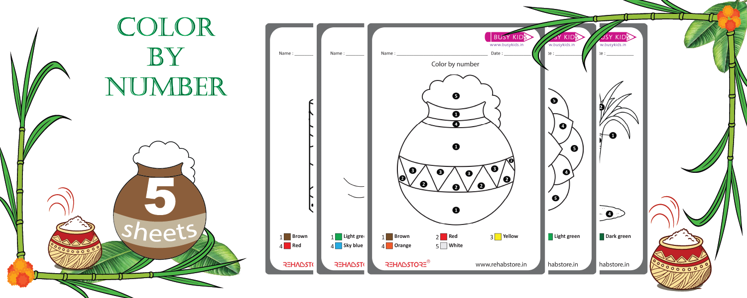 Colour By Numbers - Pongal Special
