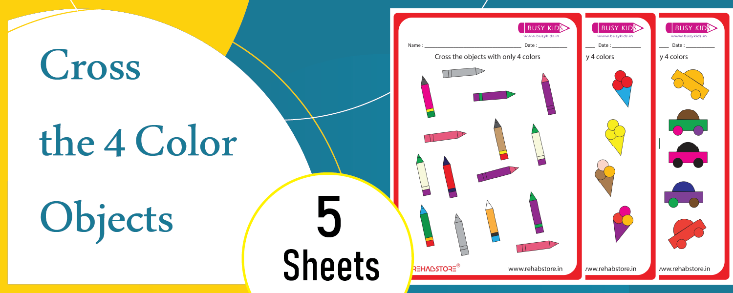 Cross the objects with only 4 colors