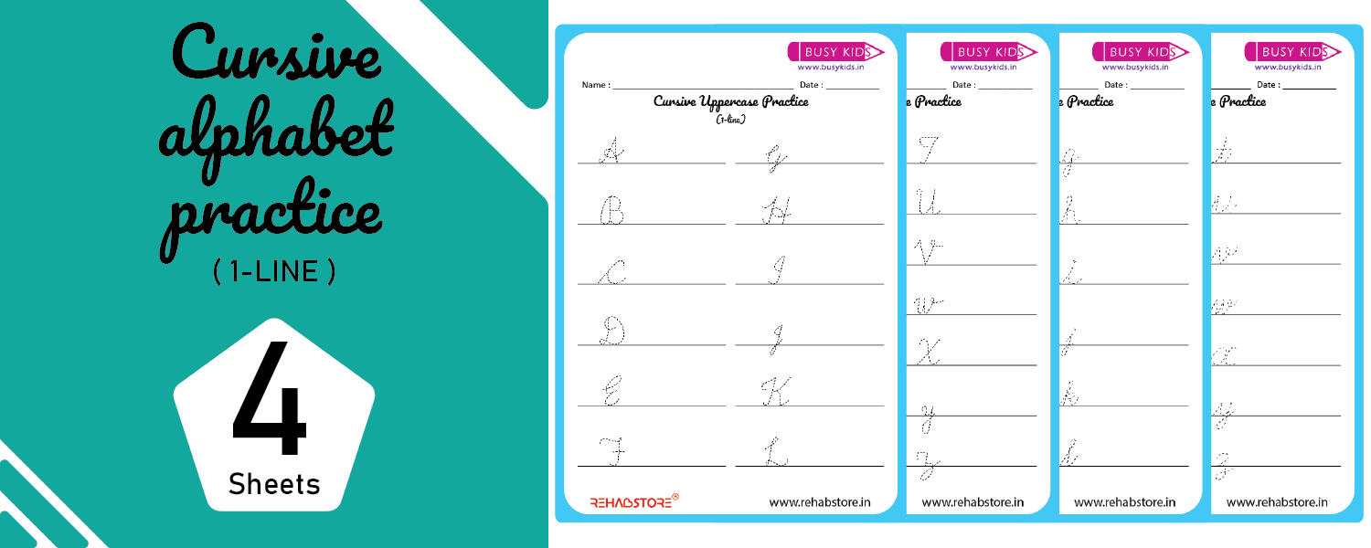 Cursive Alphabet Practice - 1 Line