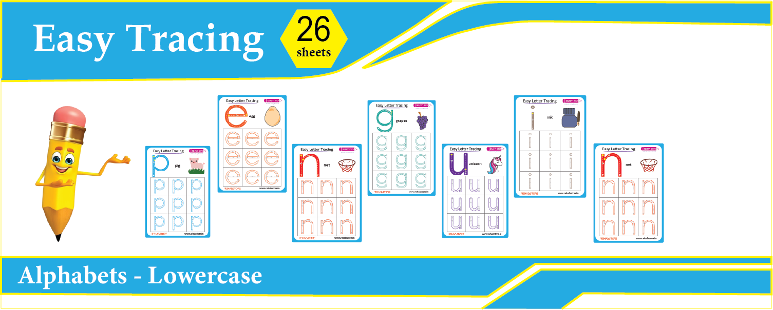 Easy Letter Tracing - Lowercase