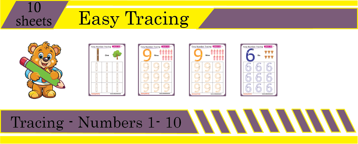 Easy Number Tracing - 1 to 10