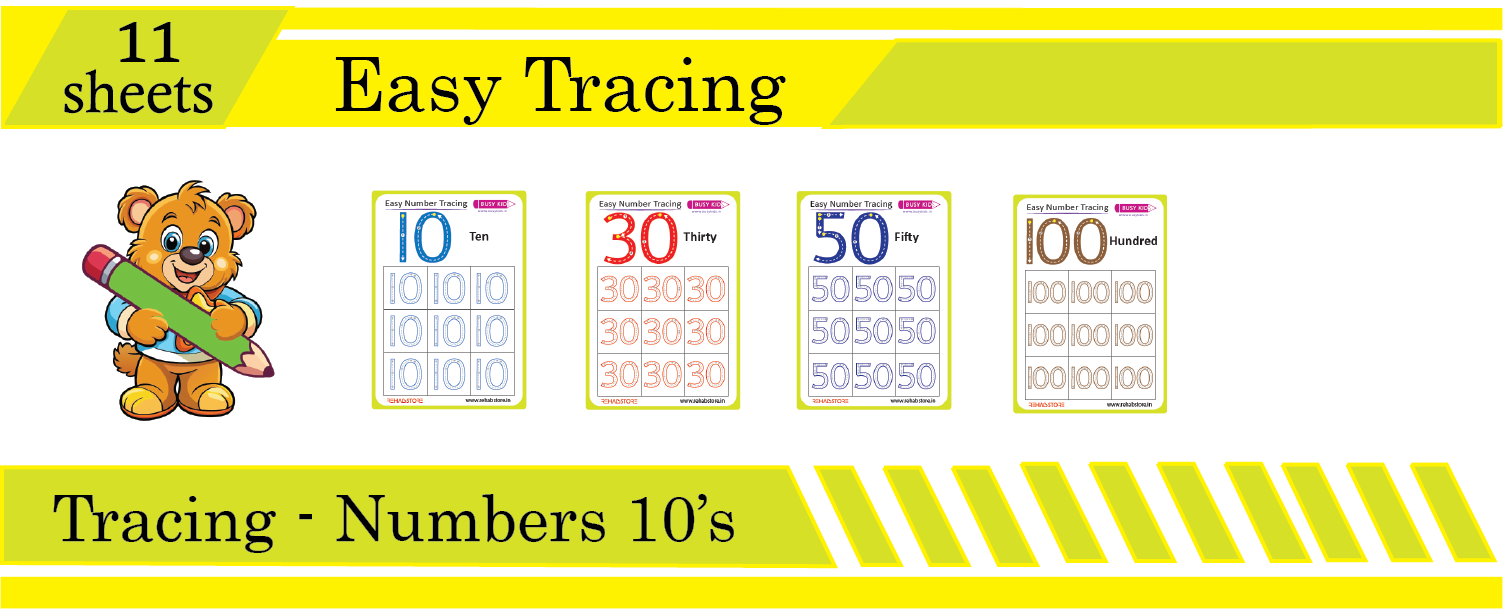 Easy Number Tracing - 10's