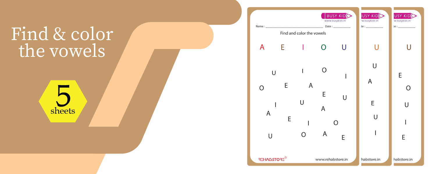 Find & Color the Vowels