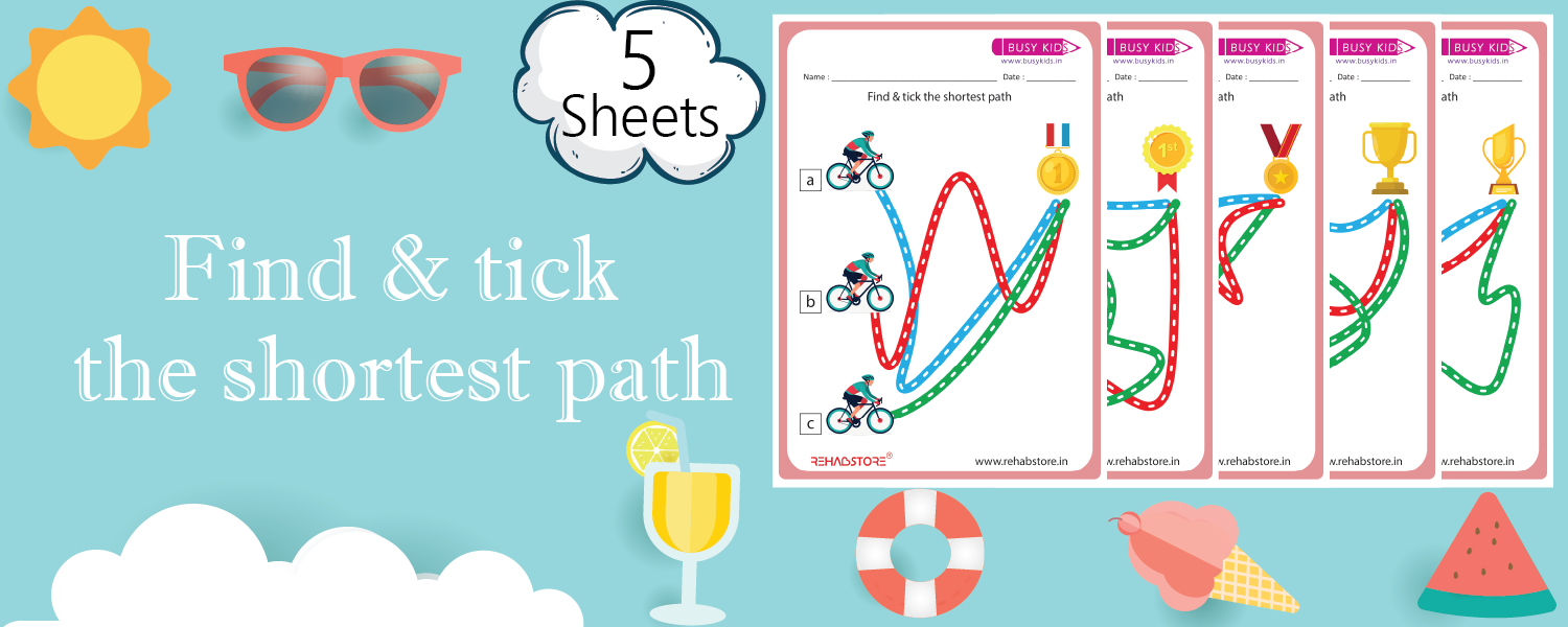Find & Tick the Shortest Path