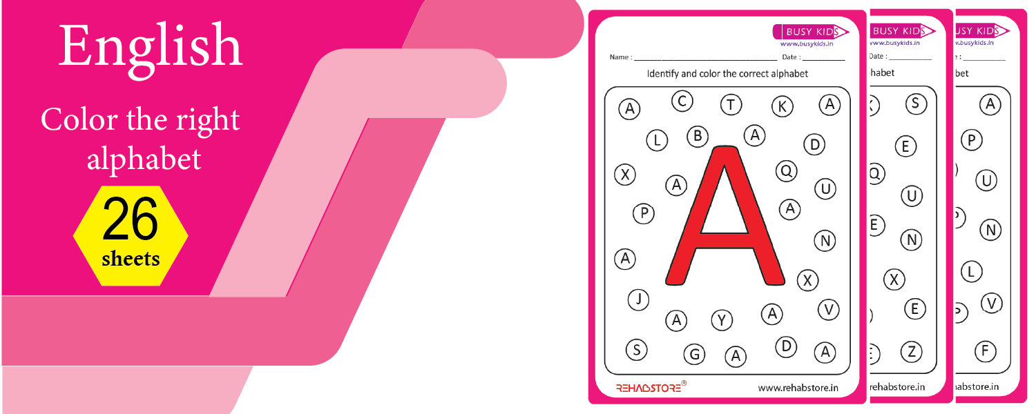 Identify and Colour the Alphabets