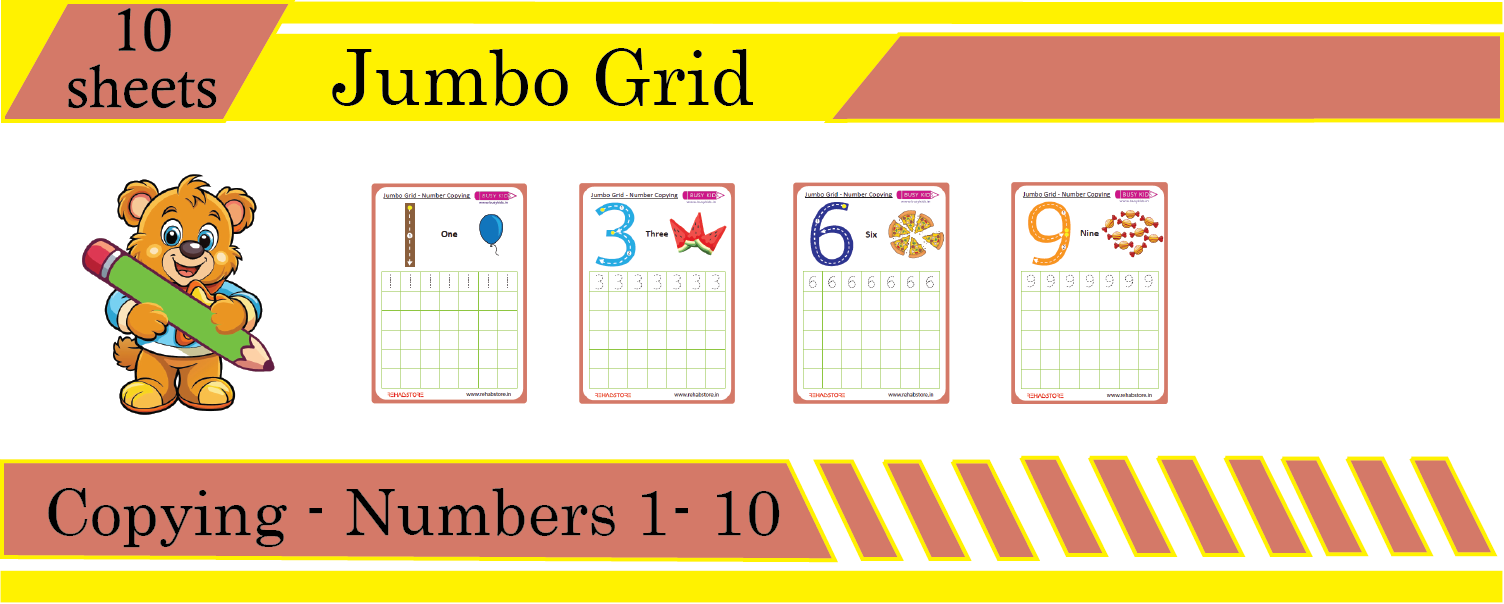 Jumbo Grid - Copying - Number (1 to 10)