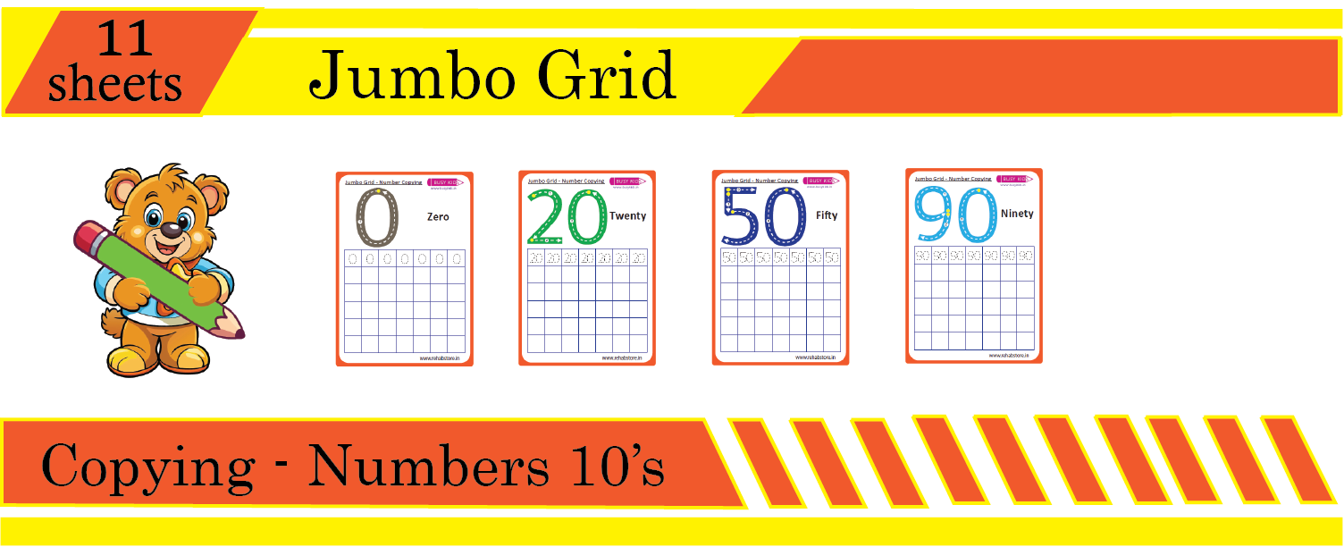 Jumbo Grid - Copying - Number (10's)