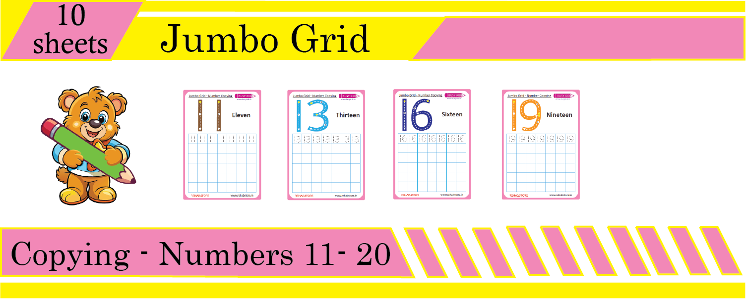 Jumbo Grid - Copying - Number (11 to 20)