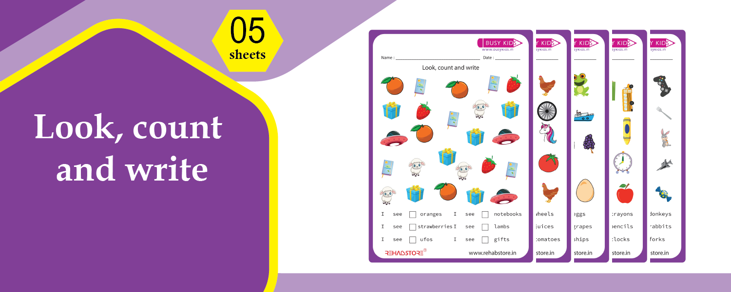 Look, Count and Write
