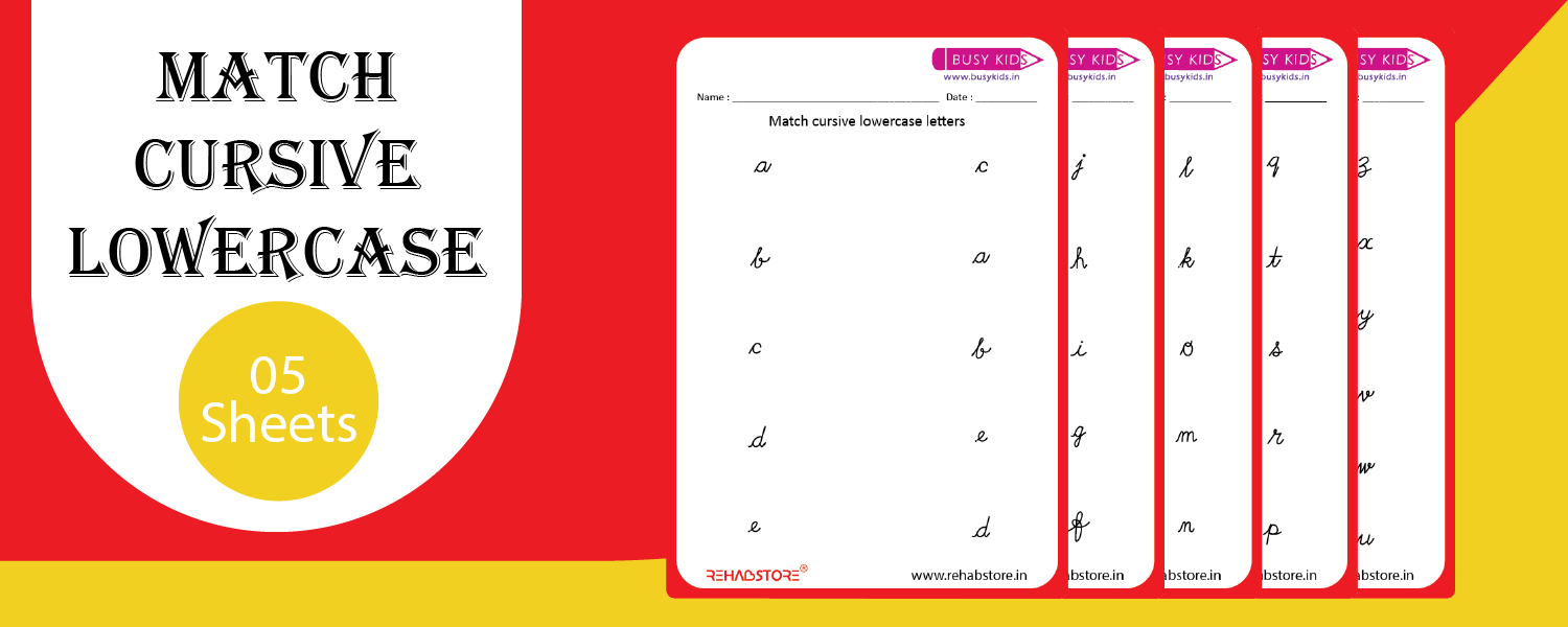 Match Cursive Lowercase Letters
