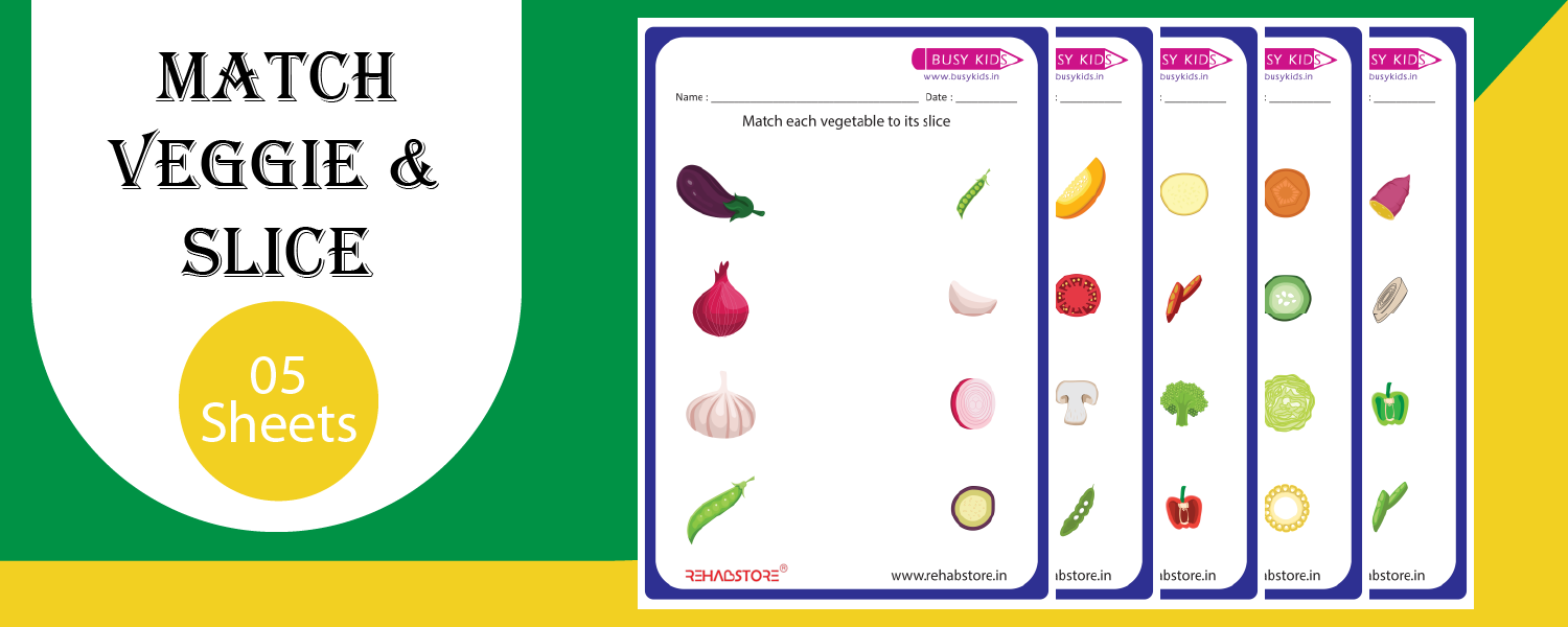 Match Veggie &  Slice