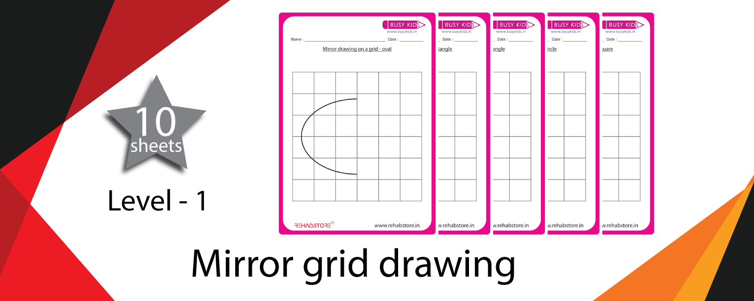 Mirror Grid Drawing – Shapes - Level 1
