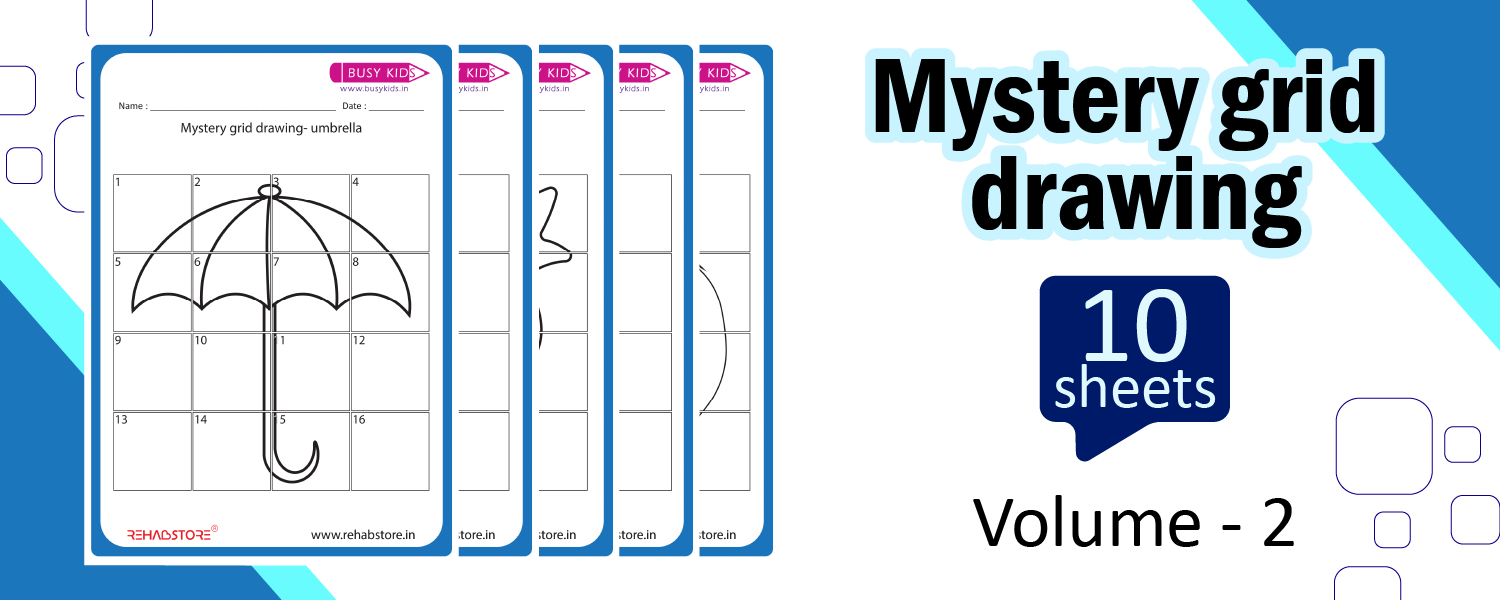 Mystery Grid Drawing – 4 x 4 (Vol 2)