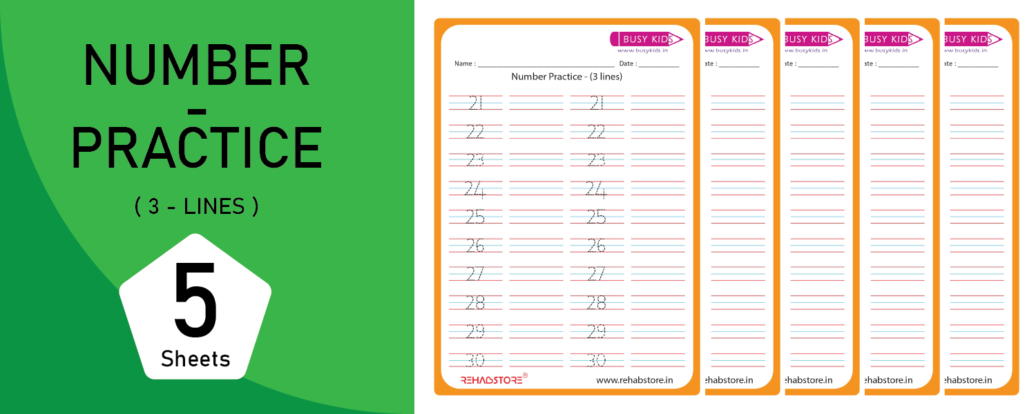 Number Practice - 3 Lines