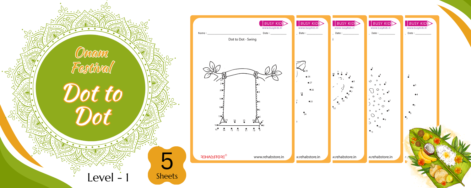 Onam Festival Dot to Dot Level - 1