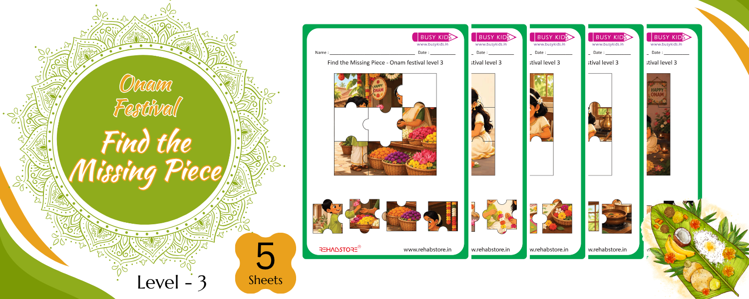 Onam Festival Find The Missing Piece Level - 3