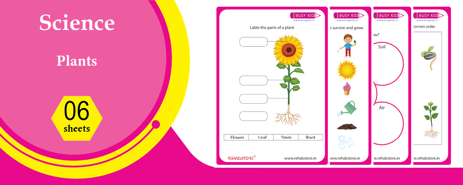 Plants – Early Science Worksheets