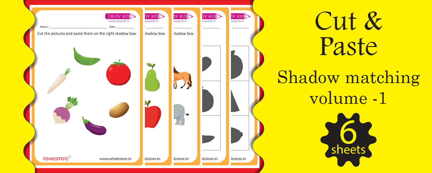 Shadow Matching Worksheet (Vol – 1)