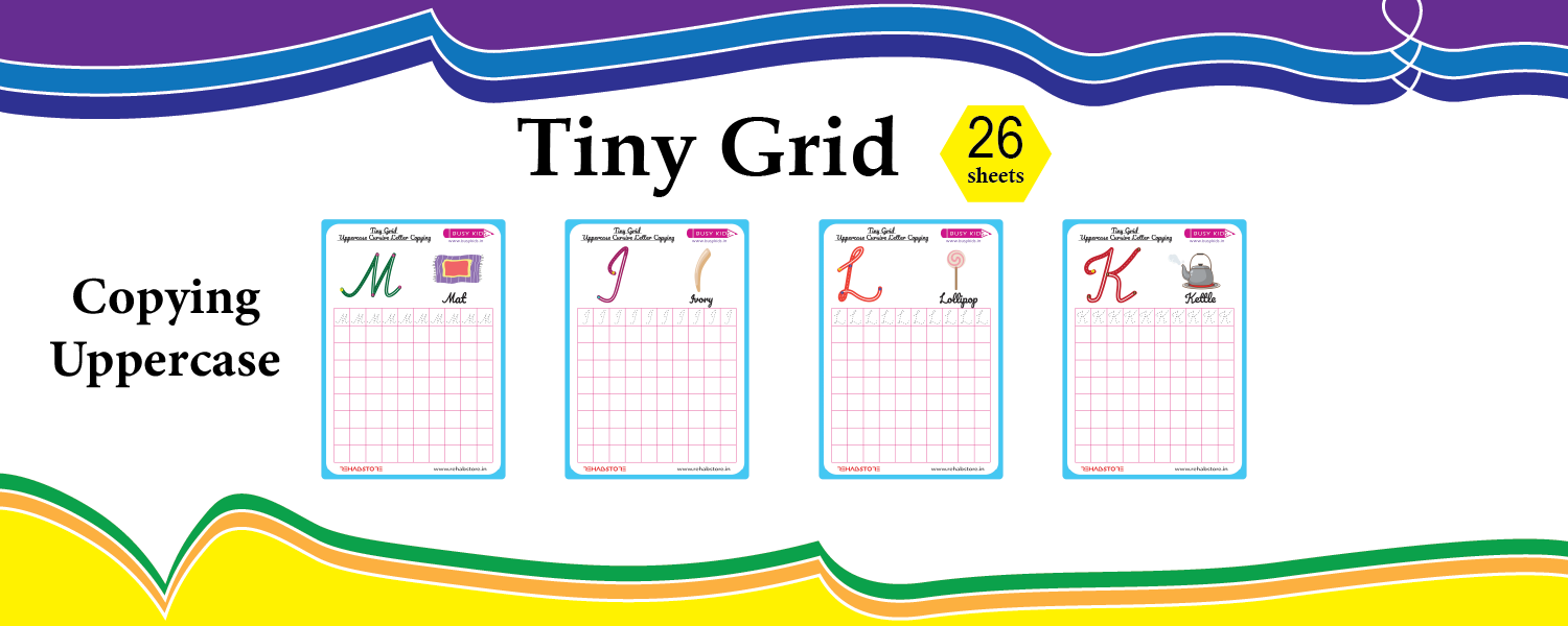 Tiny Grid - Copying - Uppercase - Cursive
