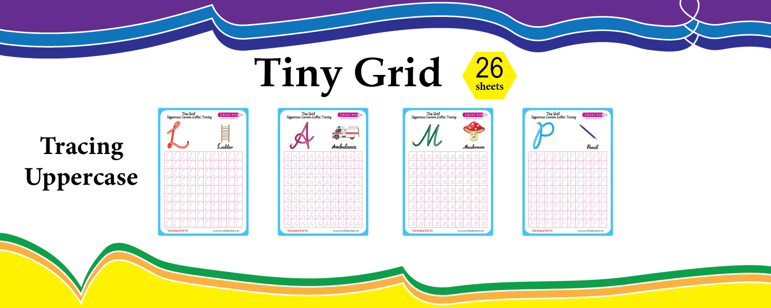 Tiny Grid - Tracing - Uppercase - Cursive