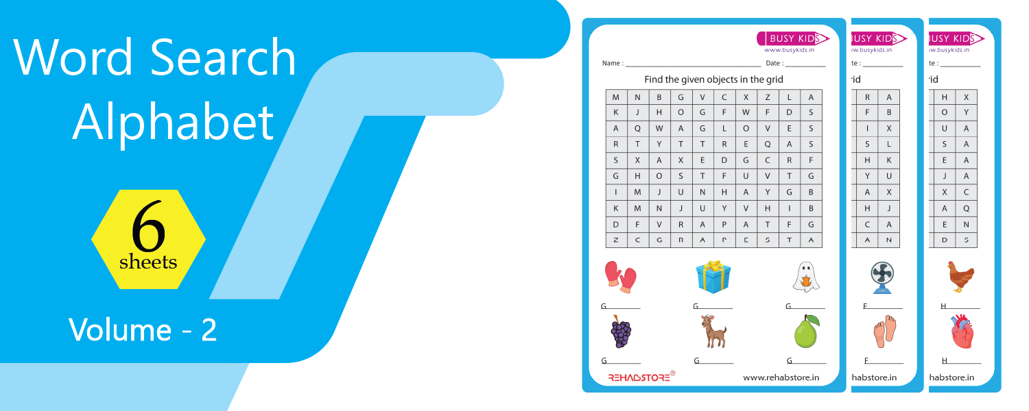 Word Search Alphabet – Volume 2
