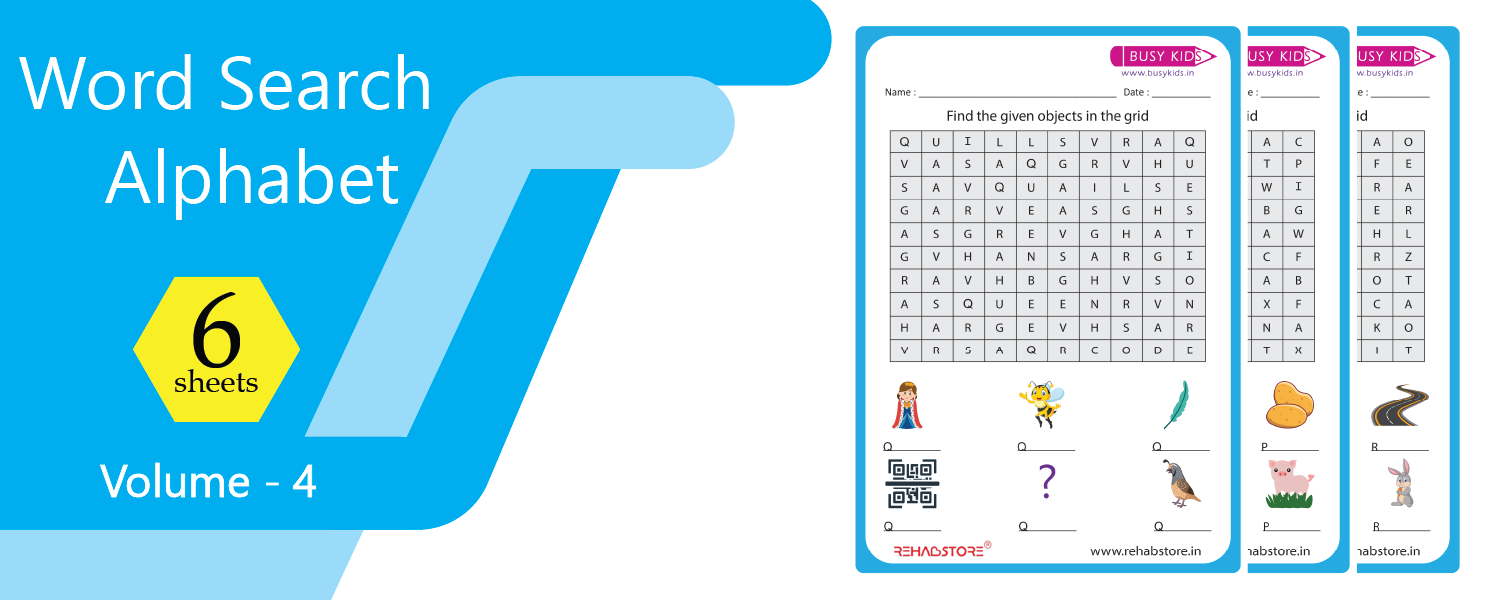 Word Search Alphabet – Volume 4