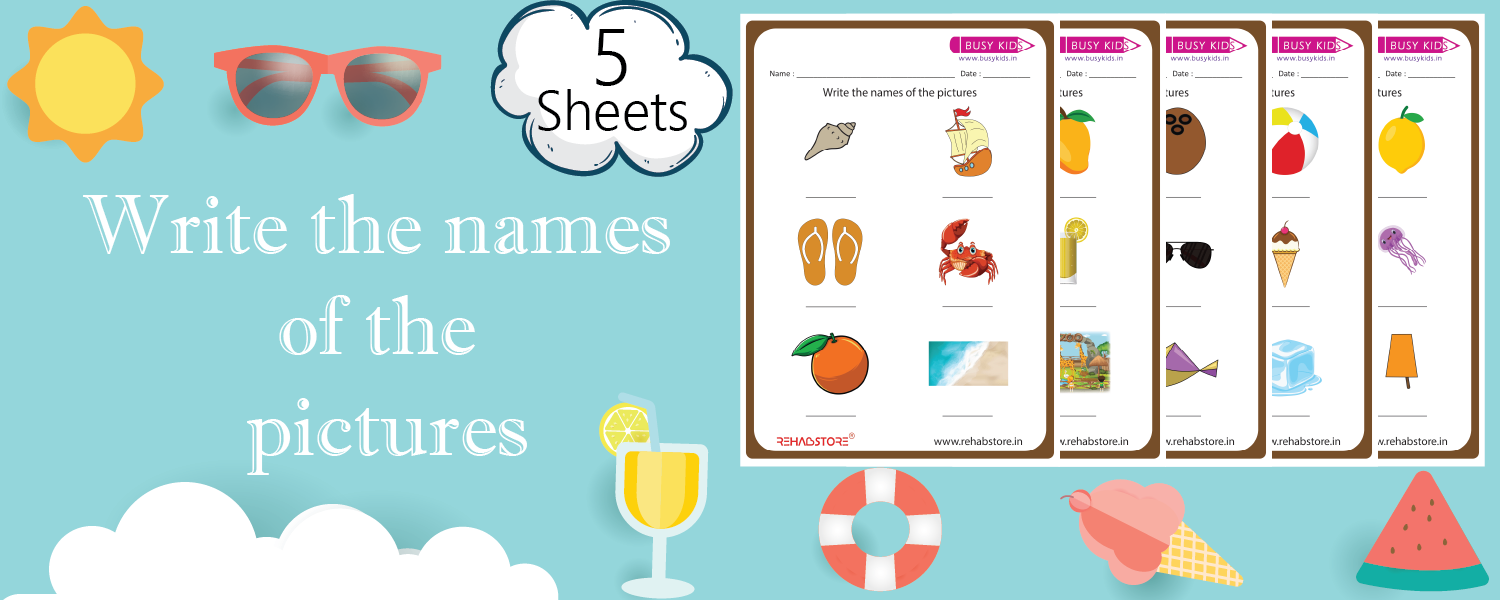 Write the Names of the Pictures